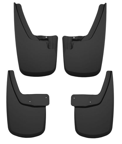 Husky Liners Front & Rear Mud Guards — 2023-2024 GMC Canyon Crew Cab | Black | 58326