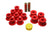Energy Suspension 6/86-97 Nissan 720 & Hardbody Pickup 2WD Red Rear Leaf Spring Bushing Set