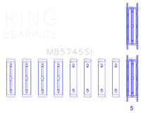 King Engine Bearings Subaru FA/FB Main Bearing Set - Size STD