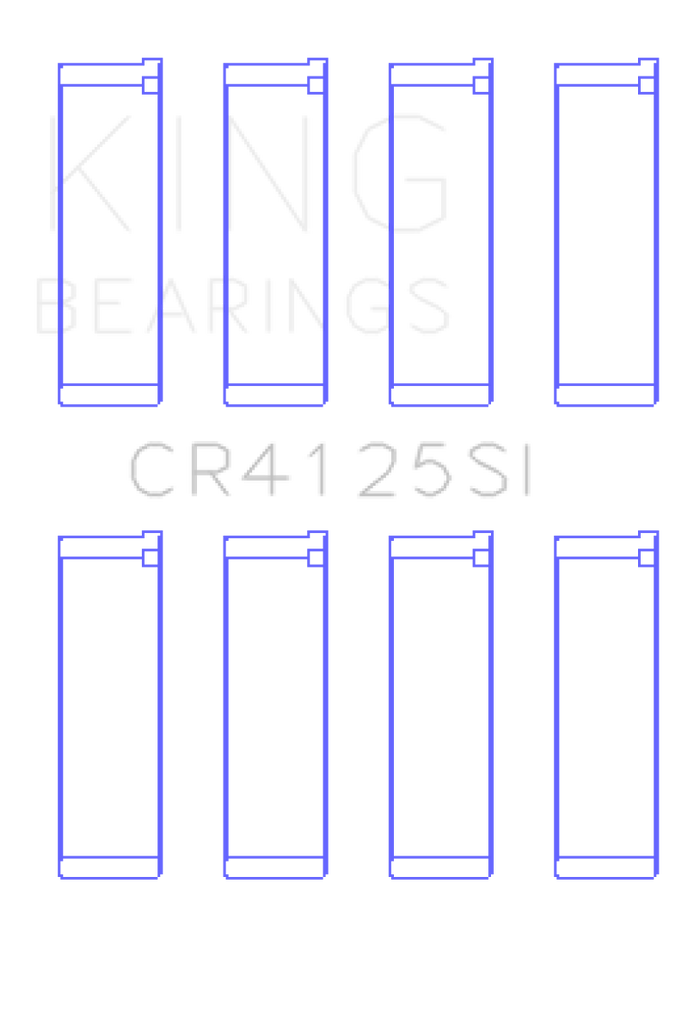 King Subaru EJ20/EJ22/EJ25 (Including Turbo) (Size STD) Silicone Bi-Metal Alum Rod Bearing Set