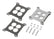 Carburetor Spacer Kit 1 Inch Ported Center This Die-Cast Aluminum Carburetor Spacer Kit Fits Holley & Carter with a 1 Inch Ported Center Mr Gasket