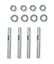 Carburetor Spacer Kit 1 Inch Ported Center This Die-Cast Aluminum Carburetor Spacer Kit Fits Holley & Carter with a 1 Inch Ported Center Mr Gasket