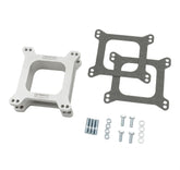 Carburetor Spacer Kit Open Center Aluminum 2 Inch This Die-Cast Aluminum Carburetor Spacer Kit Fits Holley & Carter Carburetors with Standard Bolt Patterns with a 2 Inch Open Center Mr Gasket