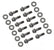 Intake Manifold Bolt Set Super Flanged Head Fits AMC 290-401, Small Block Chevrolet 265-400, Chrysler 273-440 except 426 Hemi & 5.2L/5.9L Magnum Mr Gasket