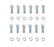Intake Manifold Bolt Set 3/8-20 x 1.00 Inch 12-Point Head with Washers Mr Gasket