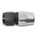 Russell 4AN ProClassic Straight Hose End With Black/Silver Finish 610013