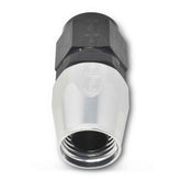 Russell 4AN ProClassic Straight Hose End With Black/Silver Finish 610013