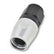 Russell 4AN ProClassic Straight Hose End With Black/Silver Finish 610013