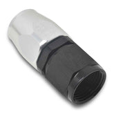 Russell 4AN ProClassic Straight Hose End With Black/Silver Finish 610013