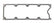 Valley Cover Gasket Molded Rubber with Aluminum Carrier Fits GM LS1/LS6 with 10-Bolt Valley Cover Mr Gasket