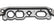 Oil Pan Gasket Molded Rubber with aluminum Carrier Fits GM LS7/LS9 with Oem Dry Sump Oil Pans Mr Gasket