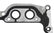 Oil Pan Gasket Molded Rubber with aluminum Carrier Fits GM LS7/LS9 with Oem Dry Sump Oil Pans Mr Gasket
