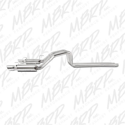 MBRP 2005-2010 Ford Shelby GT500 / GT Dual Split Rear Race Version, T409 4in Tips Exhaust System | S7270409
