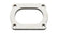 Vibrant T304 SS 4 Bolt Flange for 3in O.D. Oval tubing