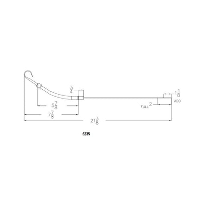 Engine Oil Dipstick Chrome Fits 1955-1979 Chevrolet 265-400 Small Block with Driver Side Block Mounted Dipstick Mr Gasket