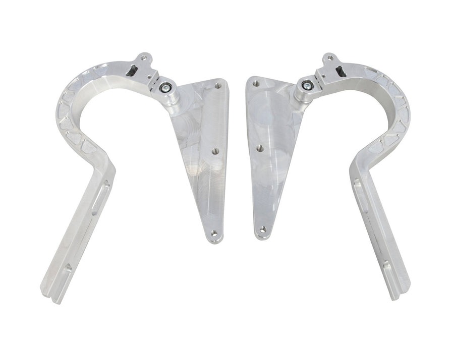 CVF Racing Polished billet trunk hinges for 1970 to 1972 Chevrolet Monte Carlo, part TRUNK-HINGE-KIT-72MC