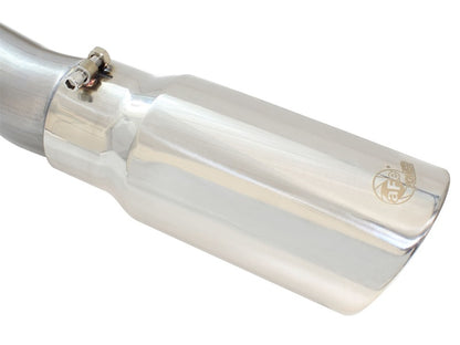 aFe Power MACHForce XP Exhaust 3in-3.5in Stainless Steel Single Side Exit Cat-Back with Polished Tip 99-04 Ford F-250 V8 5.4L/6.8L | 49-43076-P
