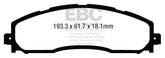 EBC 13+ Ford F250 (inc Super Duty) 6.2 (2WD) Extra Duty Rear Brake Pads