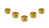 Vibrant Brass Olive Inserts 5/16in - Pack of 5