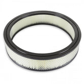 Air Filter 14 Inch x 3 Inch Replacement White manufactures replacement air filter element 14 Inch Inch Diameter and 3 Inch Inch Tall Mr Gasket