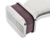 Powercharger Air Cleaner Hi Tek Air Cleaner Assembly, Low Profile, Highly Polished, (7.8 x18.3x3) Holley
