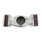 Powercharger Air Cleaner Hi Tek Air Cleaner Assembly, Low Profile, Highly Polished, (7.8 x18.3x3) Holley