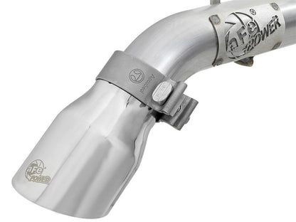 aFe Power MACH Force-Xp Axle-Back Exhaust System with Polished Tip 18-20 Jeep Wrangler L4-2.0T / V6-3.6L | 49-48070-1P