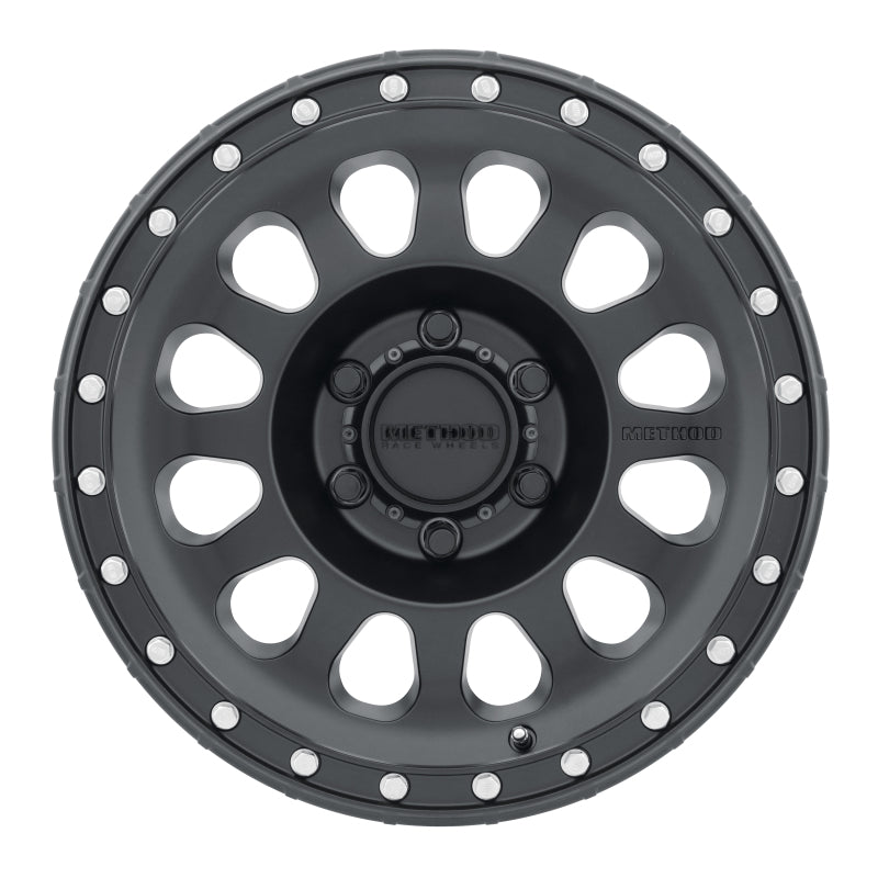 Method MR315 17x8.5 0mm Offset 6x5.5 106.25mm CB Matte Black Wheel