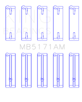 King Engine Bearings Mazda FS-DE L4/FP L4/FS L4  DOHC 16 Valve Main Bearing Set - Size STD