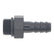 DeatschWerks 6AN ORB Male to 5/16in Male Triple Barb Fitting (Incl O-Ring) - Anodized Matte Black