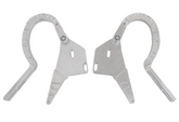 CVF Racing Polished billet trunk hinges for 1962 to 1965 Chevrolet Nova, part TRUNK-HINGE-KIT-65NC