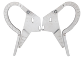 CVF Racing Polished billet trunk hinges for 1962 to 1965 Chevrolet Nova, part TRUNK-HINGE-KIT-65NC
