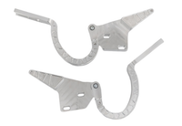 CVF Racing Polished billet trunk hinges for 1962 to 1965 Chevrolet Nova, part TRUNK-HINGE-KIT-65NC