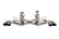 Corsa 20-25 Corvette C8 3in Valved Cat-Back 4.5in Blk Quad Tips Fits Factory Perf Exhaust DeletesAFM