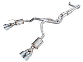 AWE Tuning 2021+ Cadillac Escalade 6.2L 0FG Dual Exit Exhaust System w/ 5in Chrome Silver Tips