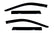 AVS 11-18 Jeep Grand Cherokee Ventvisor Outside Mount Window Deflectors 4pc - Smoke