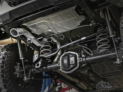 aFe Power MACH Force-Xp Axle-Back Exhaust System with Polished Tip 18-20 Jeep Wrangler L4-2.0T / V6-3.6L | 49-48070-1P
