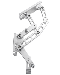 CVF Racing Polished or C3 Ceramic Clear Coat hood hinges for 1965 to 1966 Ford F-Series truck, HOOD-HINGE-KIT-66FT-SS