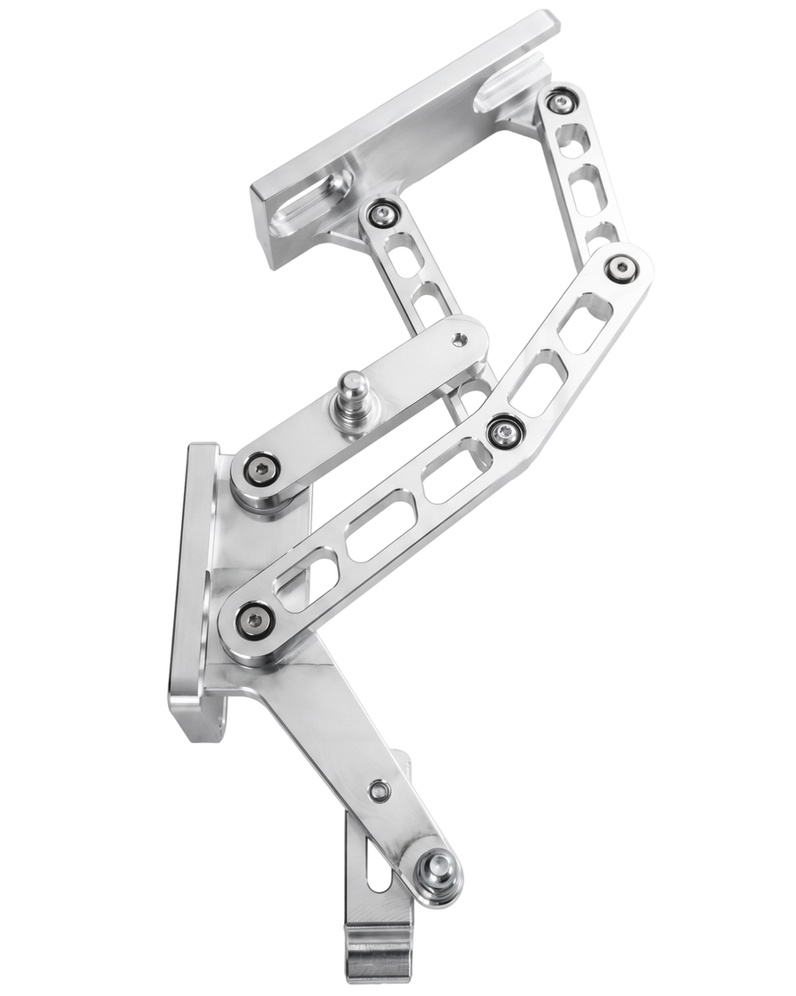 CVF Racing Polished or C3 Ceramic Clear Coat hood hinges for 1965 to 1966 Ford F-Series truck, HOOD-HINGE-KIT-66FT-SS