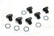 Flexplate Bolts 7/16-10 x 1/2 Inch Fits Chrysler / Dodge / Plymouth 7/16-20 x 1/2 Inch Long Set Of 6 Pieces with Star Washers Mr Gasket