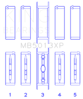 King Engine Bearings Chevy LS1/LS6/LS3 Performance Main Bearing Set - Size STD