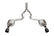 Corsa 24+ Ford Mustang GT Xtreme Cat-Back Ex. Sys. 3.0in Dual Rear Exit w/4.5in Black PVD Pro Tips