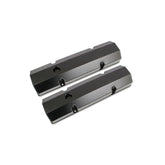 Fabricated Aluminum Valve Covers Black Finish Fits 1960-1986 Chevrolet 262-400 Gen I Small Block Mr Gasket
