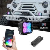 XKGlow XKmax RGBW Addressable Cube Light Kit - Fog Beam