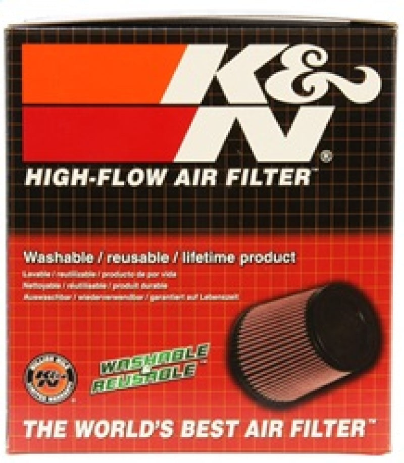 K&N Universal Rubber Filter Round Tapered 4.5in Flange ID x 5.875 Base OD x 5in Top OD x 3.25in H