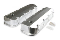 Fabricated Aluminum Valve Covers with Breather Holes Short Bolt Fits 1965-2000 Chevrolet 396-454 Big Block Mr Gasket