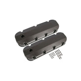 Fabricated Aluminum Valve Covers Black Finish Fits 1965-2000 Chevrolet 396-454 Short Bolt BBC Mr Gasket