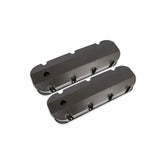 Fabricated Aluminum Valve Covers Black Finish Fits 1965-2000 Chevrolet 396-454 Short Bolt BBC Mr Gasket