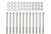 Fabricated Aluminum Valve Covers Silver Fits 1962-1985 Ford 221-351W Small Block Mr Gasket