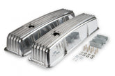 Cast Aluminum Finned Valve Covers Polished Fits 1958-1986 Chevrolet 283-400 Mr Gasket